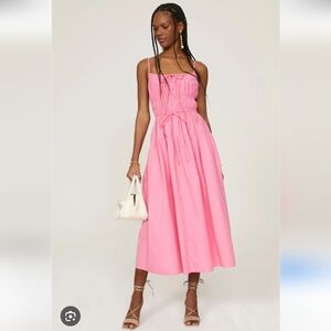 Ciao Lucia Fabia Pink Midi Tank Dress Size L